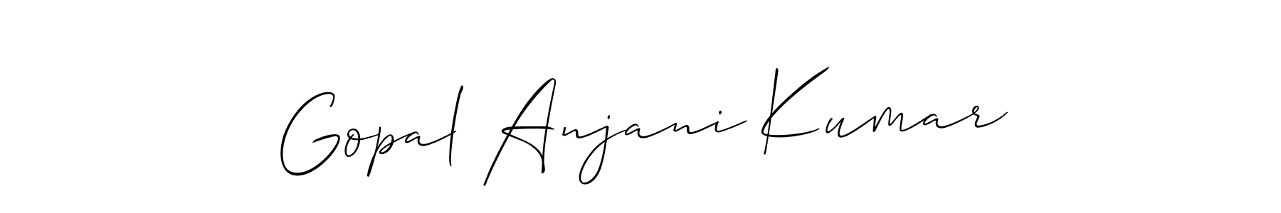 Gopal Anjani Kumar stylish signature style. Best Handwritten Sign (Allison_Script) for my name. Handwritten Signature Collection Ideas for my name Gopal Anjani Kumar. Gopal Anjani Kumar signature style 2 images and pictures png