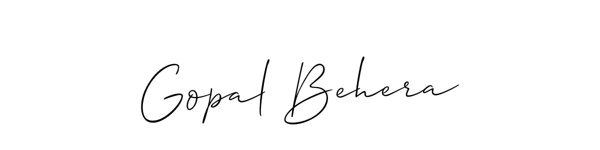 Also You can easily find your signature by using the search form. We will create Gopal Behera name handwritten signature images for you free of cost using Allison_Script sign style. Gopal Behera signature style 2 images and pictures png