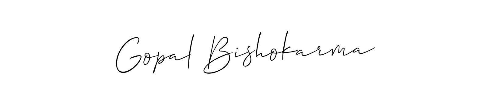 Make a short Gopal Bishokarma signature style. Manage your documents anywhere anytime using Allison_Script. Create and add eSignatures, submit forms, share and send files easily. Gopal Bishokarma signature style 2 images and pictures png