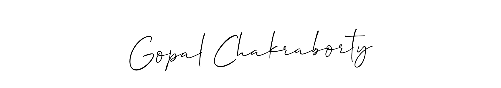 It looks lik you need a new signature style for name Gopal Chakraborty. Design unique handwritten (Allison_Script) signature with our free signature maker in just a few clicks. Gopal Chakraborty signature style 2 images and pictures png