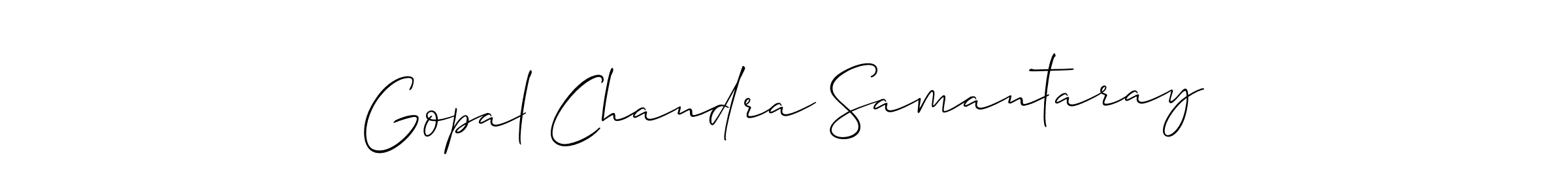 How to make Gopal Chandra Samantaray name signature. Use Allison_Script style for creating short signs online. This is the latest handwritten sign. Gopal Chandra Samantaray signature style 2 images and pictures png