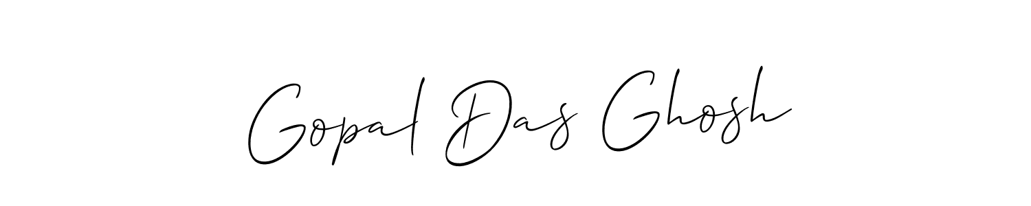 Use a signature maker to create a handwritten signature online. With this signature software, you can design (Allison_Script) your own signature for name Gopal Das Ghosh. Gopal Das Ghosh signature style 2 images and pictures png