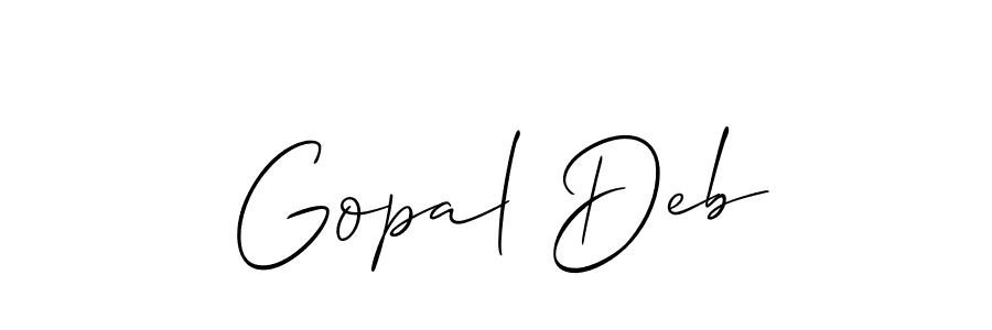 Also You can easily find your signature by using the search form. We will create Gopal Deb name handwritten signature images for you free of cost using Allison_Script sign style. Gopal Deb signature style 2 images and pictures png