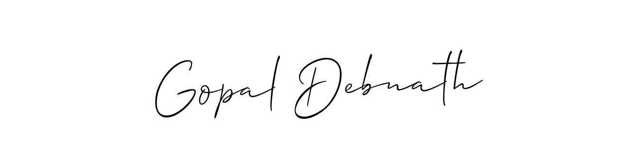 Make a short Gopal Debnath signature style. Manage your documents anywhere anytime using Allison_Script. Create and add eSignatures, submit forms, share and send files easily. Gopal Debnath signature style 2 images and pictures png