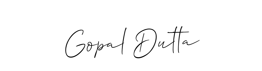 How to make Gopal Dutta name signature. Use Allison_Script style for creating short signs online. This is the latest handwritten sign. Gopal Dutta signature style 2 images and pictures png