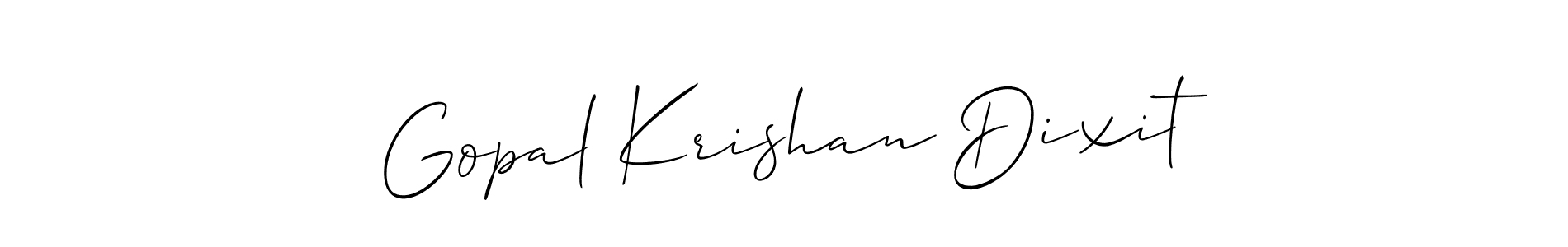 Make a short Gopal Krishan Dixit signature style. Manage your documents anywhere anytime using Allison_Script. Create and add eSignatures, submit forms, share and send files easily. Gopal Krishan Dixit signature style 2 images and pictures png
