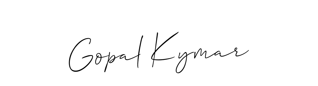 Make a short Gopal Kymar signature style. Manage your documents anywhere anytime using Allison_Script. Create and add eSignatures, submit forms, share and send files easily. Gopal Kymar signature style 2 images and pictures png