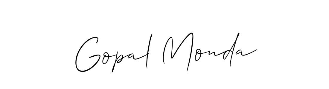 Best and Professional Signature Style for Gopal Monda. Allison_Script Best Signature Style Collection. Gopal Monda signature style 2 images and pictures png