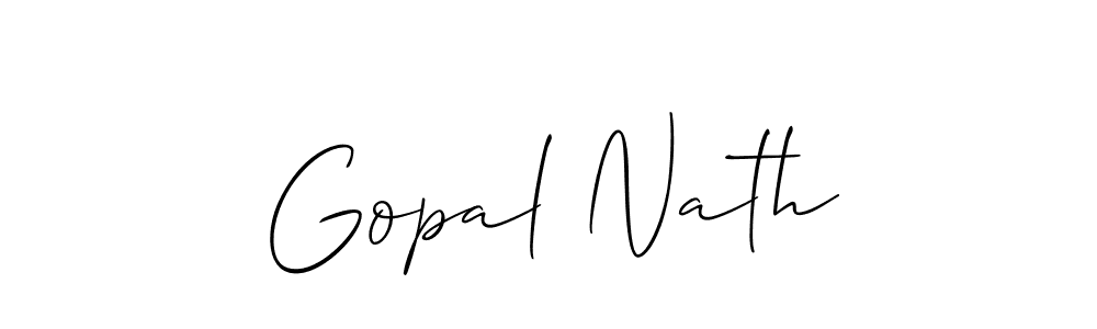 How to make Gopal Nath signature? Allison_Script is a professional autograph style. Create handwritten signature for Gopal Nath name. Gopal Nath signature style 2 images and pictures png