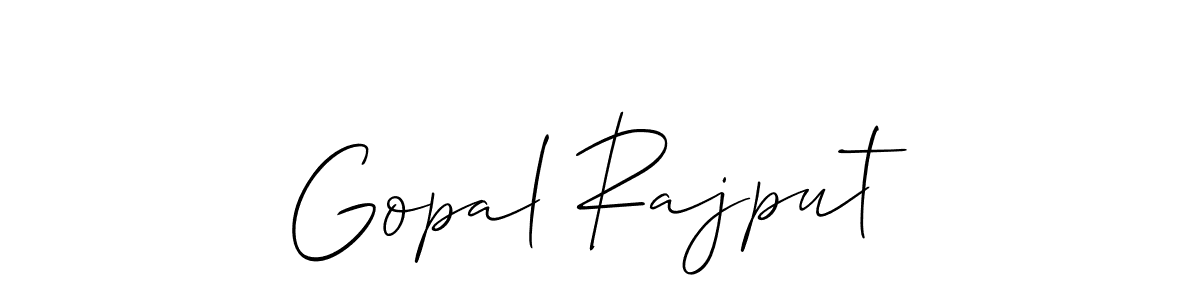 You should practise on your own different ways (Allison_Script) to write your name (Gopal Rajput) in signature. don't let someone else do it for you. Gopal Rajput signature style 2 images and pictures png