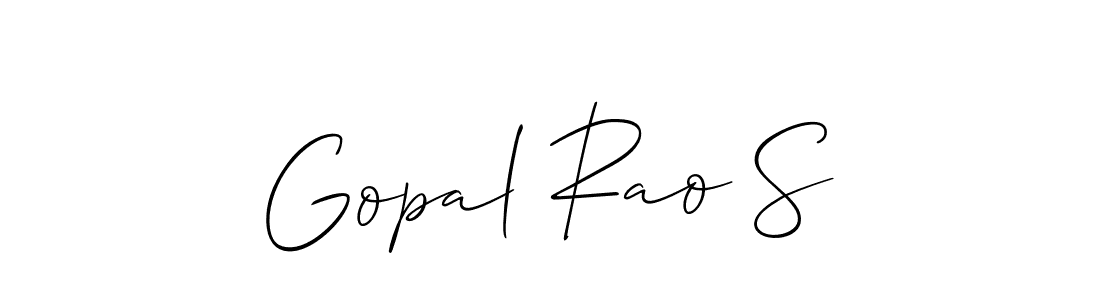 Also You can easily find your signature by using the search form. We will create Gopal Rao S name handwritten signature images for you free of cost using Allison_Script sign style. Gopal Rao S signature style 2 images and pictures png