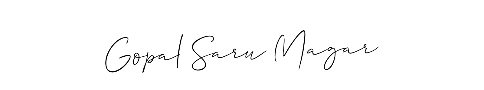 Best and Professional Signature Style for Gopal Saru Magar. Allison_Script Best Signature Style Collection. Gopal Saru Magar signature style 2 images and pictures png