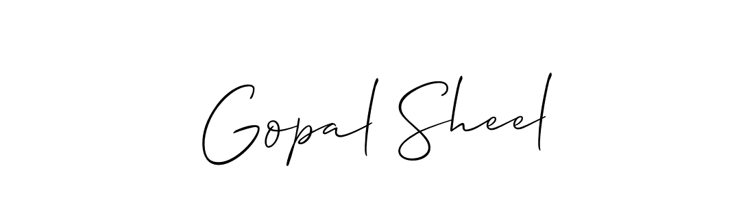 Similarly Allison_Script is the best handwritten signature design. Signature creator online .You can use it as an online autograph creator for name Gopal Sheel. Gopal Sheel signature style 2 images and pictures png