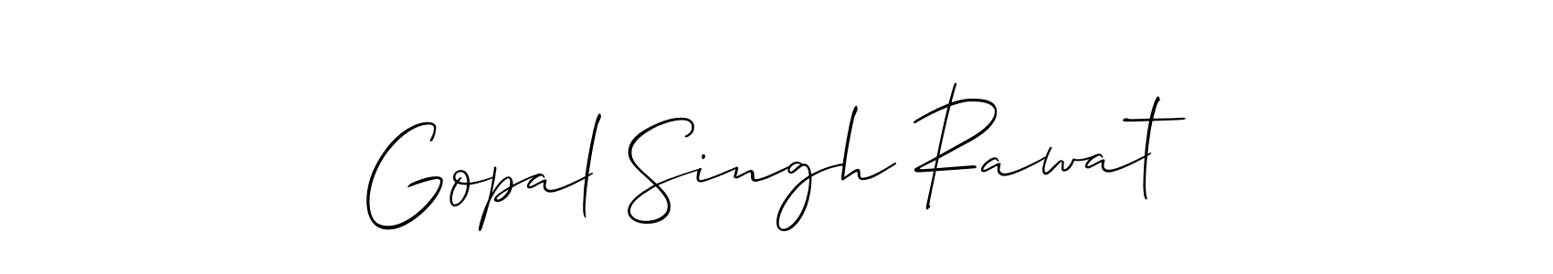 How to Draw Gopal Singh Rawat signature style? Allison_Script is a latest design signature styles for name Gopal Singh Rawat. Gopal Singh Rawat signature style 2 images and pictures png