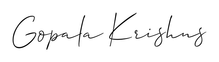 Upgrade your professional image with Gopala Krishns signature created with Allison_Script font. Fast, free, and watermark-free download. Gopala Krishns signature style 2 images and pictures png