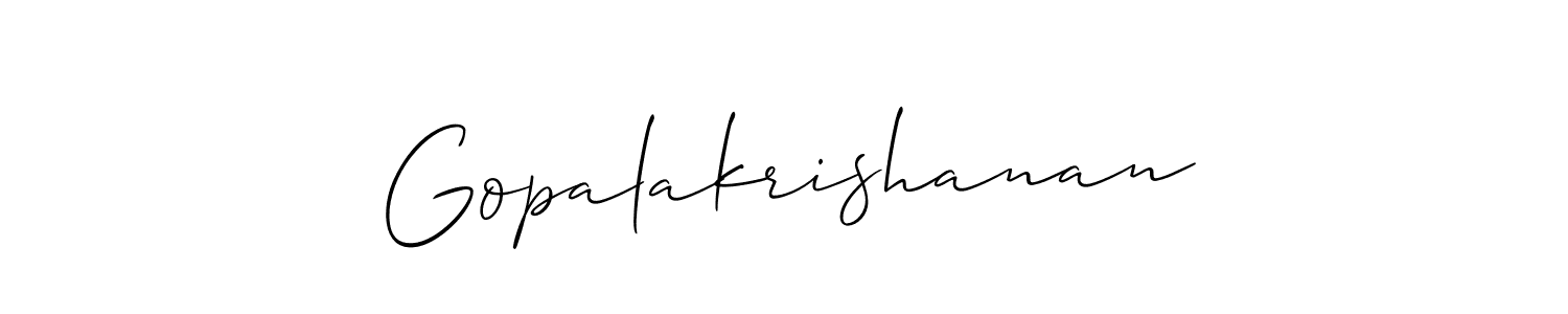 Best and Professional Signature Style for Gopalakrishanan. Allison_Script Best Signature Style Collection. Gopalakrishanan signature style 2 images and pictures png