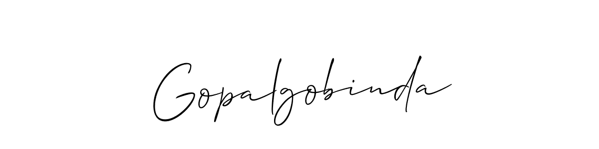 Similarly Allison_Script is the best handwritten signature design. Signature creator online .You can use it as an online autograph creator for name Gopalgobinda. Gopalgobinda signature style 2 images and pictures png