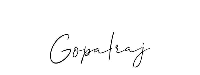 Gopalraj stylish signature style. Best Handwritten Sign (Allison_Script) for my name. Handwritten Signature Collection Ideas for my name Gopalraj. Gopalraj signature style 2 images and pictures png