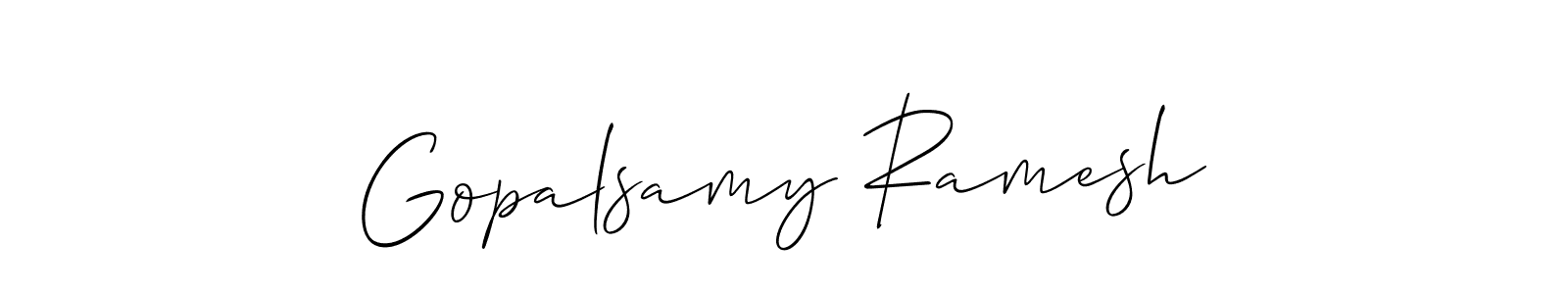 Make a beautiful signature design for name Gopalsamy Ramesh. Use this online signature maker to create a handwritten signature for free. Gopalsamy Ramesh signature style 2 images and pictures png