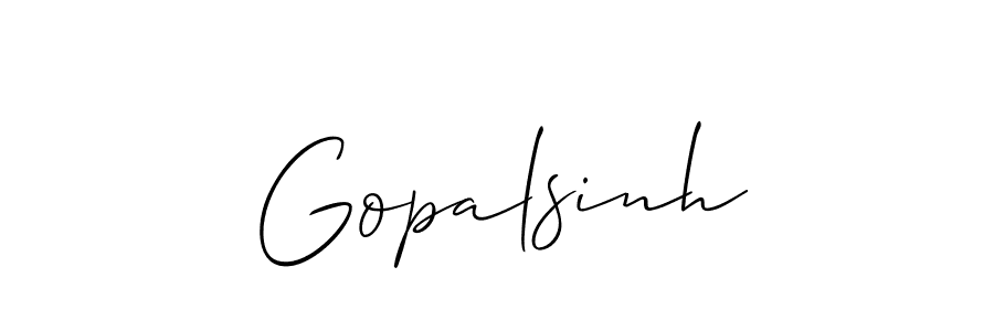 Also You can easily find your signature by using the search form. We will create Gopalsinh name handwritten signature images for you free of cost using Allison_Script sign style. Gopalsinh signature style 2 images and pictures png