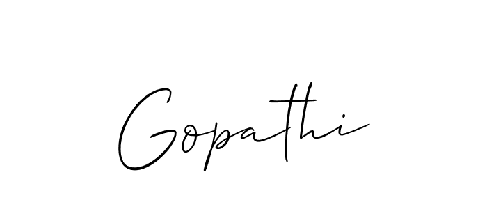 Best and Professional Signature Style for Gopathi. Allison_Script Best Signature Style Collection. Gopathi signature style 2 images and pictures png