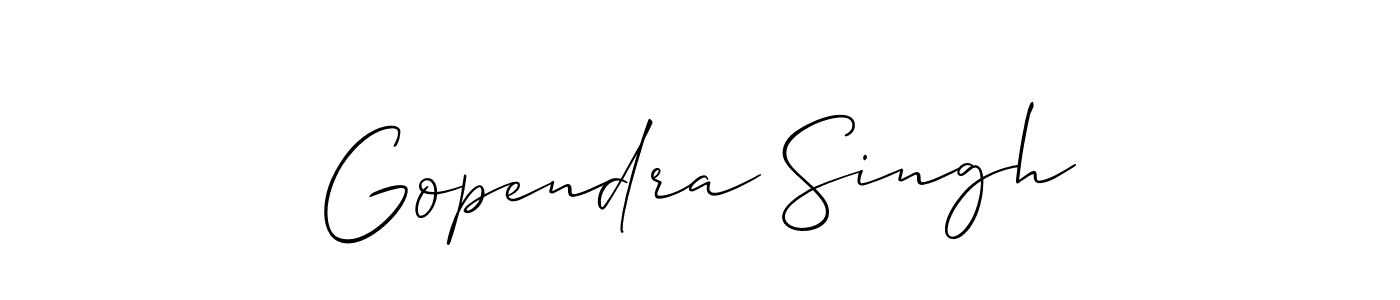 This is the best signature style for the Gopendra Singh name. Also you like these signature font (Allison_Script). Mix name signature. Gopendra Singh signature style 2 images and pictures png