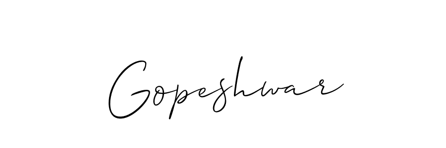 It looks lik you need a new signature style for name Gopeshwar. Design unique handwritten (Allison_Script) signature with our free signature maker in just a few clicks. Gopeshwar signature style 2 images and pictures png