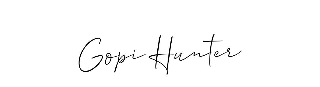 Make a beautiful signature design for name Gopi Hunter. Use this online signature maker to create a handwritten signature for free. Gopi Hunter signature style 2 images and pictures png