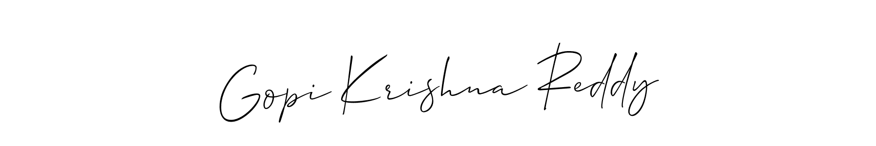 if you are searching for the best signature style for your name Gopi Krishna Reddy. so please give up your signature search. here we have designed multiple signature styles  using Allison_Script. Gopi Krishna Reddy signature style 2 images and pictures png