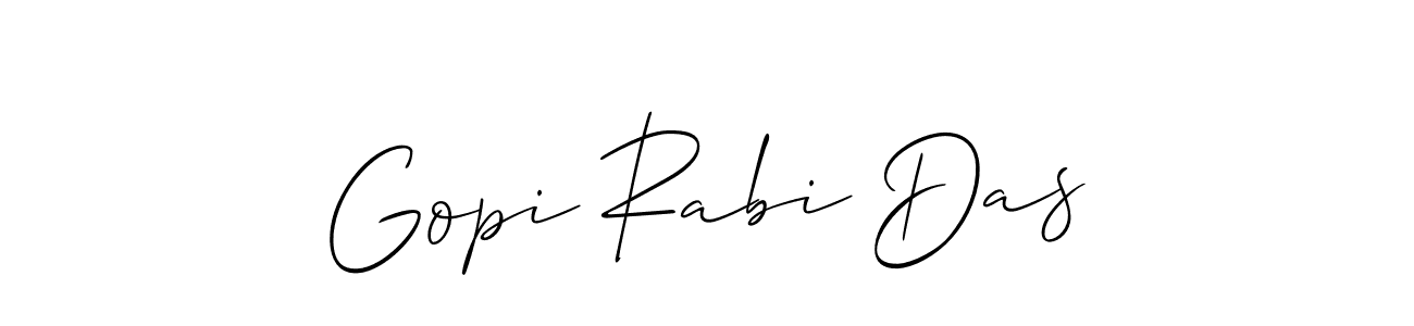 Make a short Gopi Rabi Das signature style. Manage your documents anywhere anytime using Allison_Script. Create and add eSignatures, submit forms, share and send files easily. Gopi Rabi Das signature style 2 images and pictures png