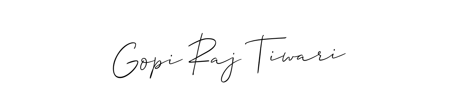 How to Draw Gopi Raj Tiwari signature style? Allison_Script is a latest design signature styles for name Gopi Raj Tiwari. Gopi Raj Tiwari signature style 2 images and pictures png