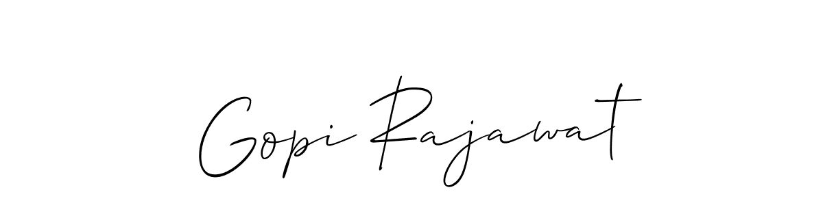 if you are searching for the best signature style for your name Gopi Rajawat. so please give up your signature search. here we have designed multiple signature styles  using Allison_Script. Gopi Rajawat signature style 2 images and pictures png