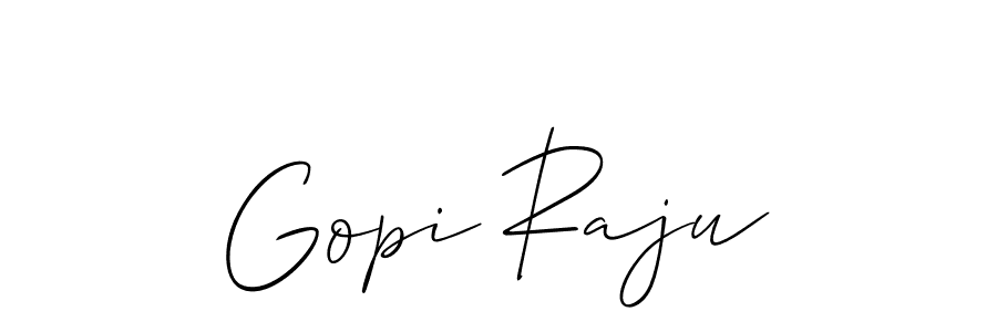 Gopi Raju stylish signature style. Best Handwritten Sign (Allison_Script) for my name. Handwritten Signature Collection Ideas for my name Gopi Raju. Gopi Raju signature style 2 images and pictures png