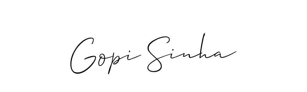 Best and Professional Signature Style for Gopi Sinha. Allison_Script Best Signature Style Collection. Gopi Sinha signature style 2 images and pictures png