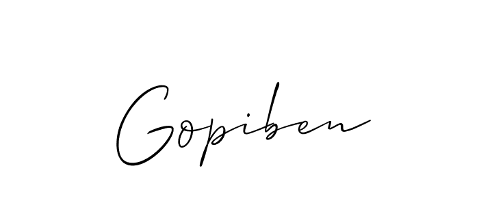 Best and Professional Signature Style for Gopiben. Allison_Script Best Signature Style Collection. Gopiben signature style 2 images and pictures png