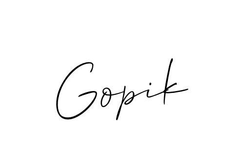 This is the best signature style for the Gopik name. Also you like these signature font (Allison_Script). Mix name signature. Gopik signature style 2 images and pictures png
