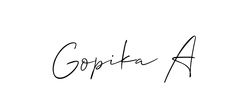 Here are the top 10 professional signature styles for the name Gopika A. These are the best autograph styles you can use for your name. Gopika A signature style 2 images and pictures png