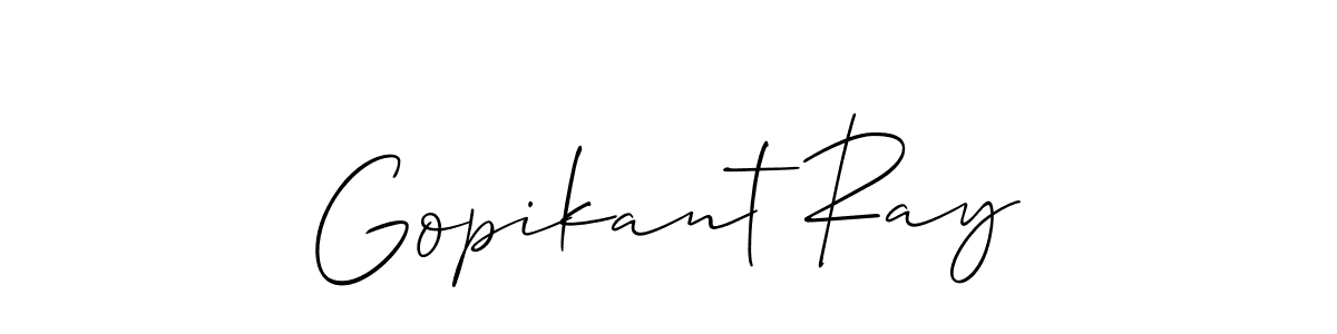 Make a beautiful signature design for name Gopikant Ray. With this signature (Allison_Script) style, you can create a handwritten signature for free. Gopikant Ray signature style 2 images and pictures png
