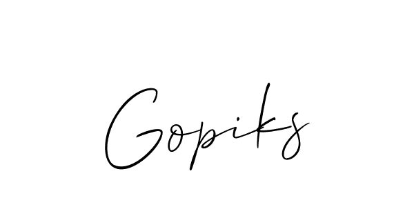 Check out images of Autograph of Gopiks name. Actor Gopiks Signature Style. Allison_Script is a professional sign style online. Gopiks signature style 2 images and pictures png