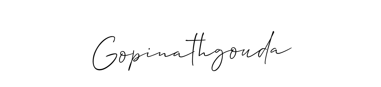 How to make Gopinathgouda name signature. Use Allison_Script style for creating short signs online. This is the latest handwritten sign. Gopinathgouda signature style 2 images and pictures png