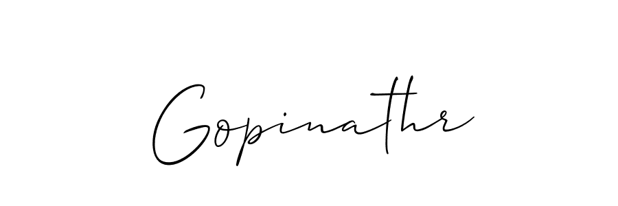The best way (Allison_Script) to make a short signature is to pick only two or three words in your name. The name Gopinathr include a total of six letters. For converting this name. Gopinathr signature style 2 images and pictures png