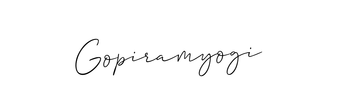 How to Draw Gopiramyogi signature style? Allison_Script is a latest design signature styles for name Gopiramyogi. Gopiramyogi signature style 2 images and pictures png