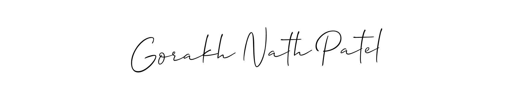 Make a short Gorakh Nath Patel signature style. Manage your documents anywhere anytime using Allison_Script. Create and add eSignatures, submit forms, share and send files easily. Gorakh Nath Patel signature style 2 images and pictures png