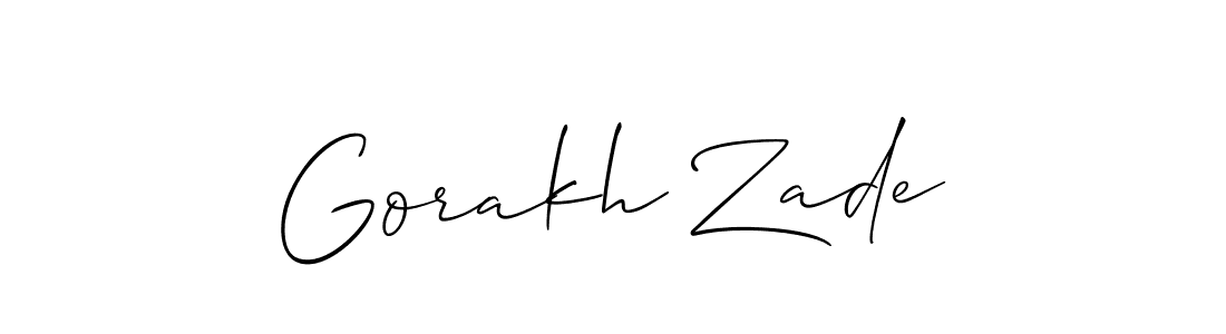 Best and Professional Signature Style for Gorakh Zade. Allison_Script Best Signature Style Collection. Gorakh Zade signature style 2 images and pictures png