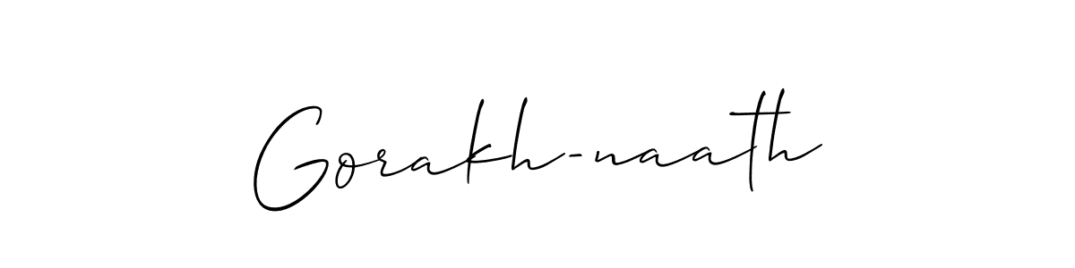 It looks lik you need a new signature style for name Gorakh-naath. Design unique handwritten (Allison_Script) signature with our free signature maker in just a few clicks. Gorakh-naath signature style 2 images and pictures png