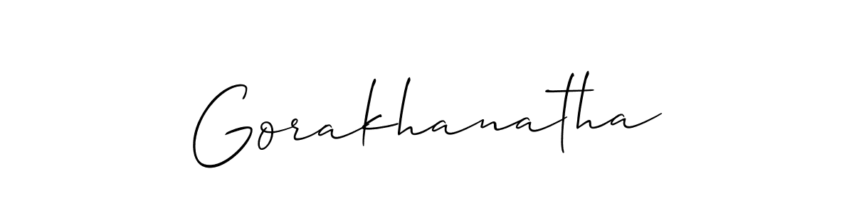 Design your own signature with our free online signature maker. With this signature software, you can create a handwritten (Allison_Script) signature for name Gorakhanatha. Gorakhanatha signature style 2 images and pictures png