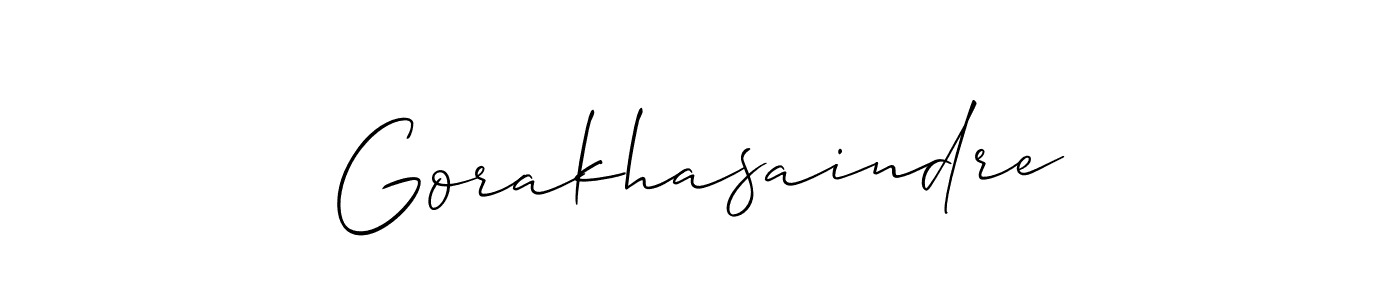 if you are searching for the best signature style for your name Gorakhasaindre. so please give up your signature search. here we have designed multiple signature styles  using Allison_Script. Gorakhasaindre signature style 2 images and pictures png