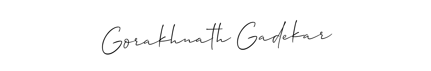 Check out images of Autograph of Gorakhnath Gadekar name. Actor Gorakhnath Gadekar Signature Style. Allison_Script is a professional sign style online. Gorakhnath Gadekar signature style 2 images and pictures png