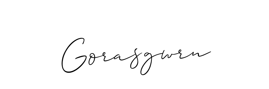 Also You can easily find your signature by using the search form. We will create Gorasgwrn name handwritten signature images for you free of cost using Allison_Script sign style. Gorasgwrn signature style 2 images and pictures png