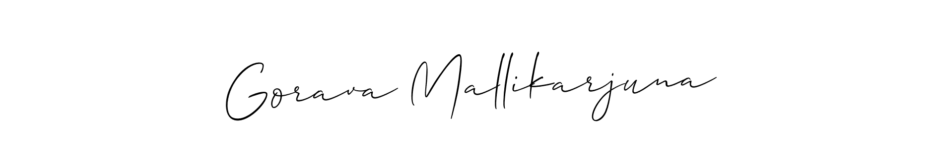 Also You can easily find your signature by using the search form. We will create Gorava Mallikarjuna name handwritten signature images for you free of cost using Allison_Script sign style. Gorava Mallikarjuna signature style 2 images and pictures png